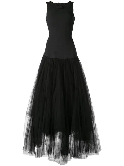 Marc Le Bihan Tulle Panel Gown - 黑色 In Black