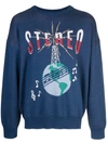 JUST DON STEREO PRINT SWEATSHIRT