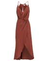 JOIE JOIE TANIKA SLEEVELESS WRAP DRESS  TERRACOTTA P,19-1-004938-DR01408