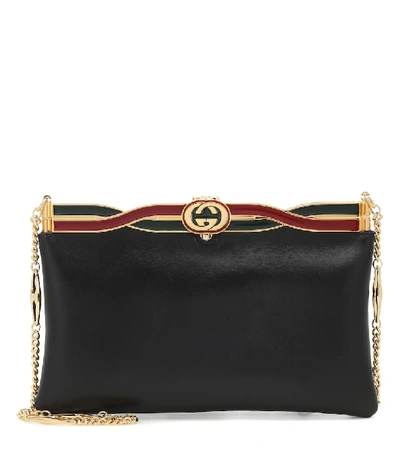 Gucci Broadway Evening Bag With Twisted Enamel In Black