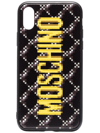 MOSCHINO MOSCHINO IPHONE XS LOGO印花手机壳 - 黑色