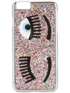 Chiara Ferragni Glitter Iphone 6 Case - Silver In Silver