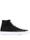Nike Blazer Mid 77 Vintage We "black Canvas" Sneakers In Black