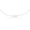 LILY & ROO STERLING SILVER CLUSTER PEARL CHOKER