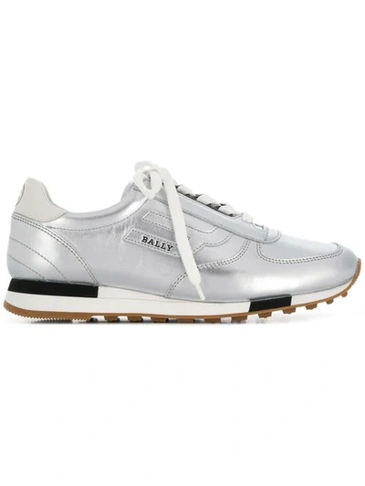 Bally Galaxy Trainers In Silver