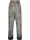 CAMBIO SNAKESKIN PRINT TROUSERS