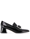 SERGIO ROSSI PRINCE LOAFER-STYLE PUMPS