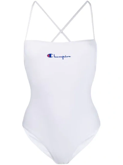 Champion Back Cross Swimsuit - White