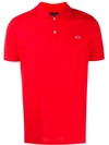 PAUL & SHARK PAUL & SHARK LOGO POLO T-SHIRT - RED