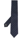 GIEVES & HAWKES GIEVES & HAWKES POLKA-DOT EMBROIDERED TIE - 蓝色