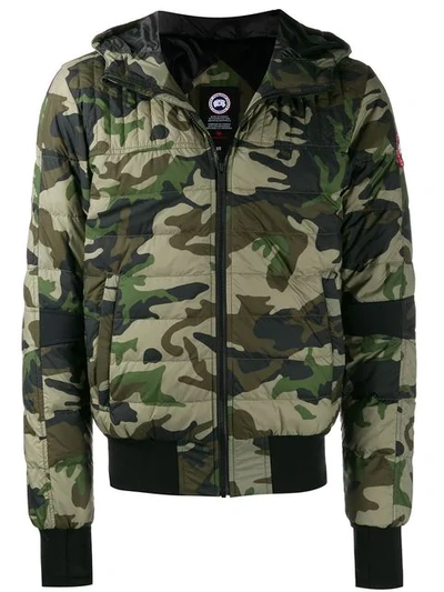 Canada Goose Cabri Camouflage Hoodie - 绿色 In Green