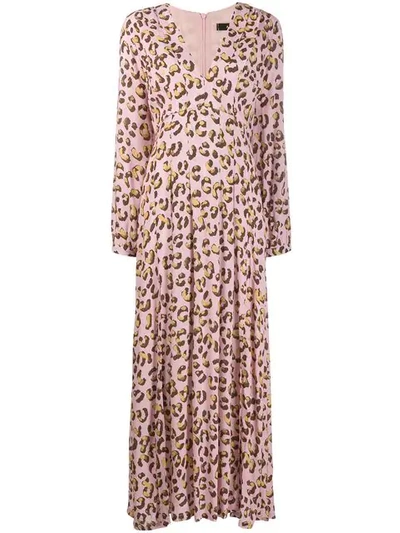 Andamane Abstract Print Midi Dress - 粉色 In Pink
