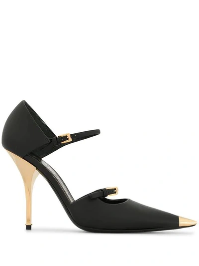 Tom Ford Satin Mary Jane Pumps In Black