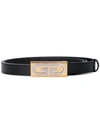 GUCCI logo plaque skinny belt
