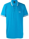 Hugo Boss Boss  Kurzärmeliges Poloshirt - Blau In Blue