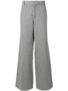 UNDERCOVER UNDERCOVER WIDE-LEG TAILORED TROUSERS - 灰色