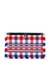 THOM BROWNE CHECKED CLUTCH