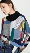 KSENIA SCHNAIDER Oversized Patchwork Sweater