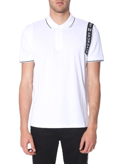 Givenchy 4g Strip Polo In White