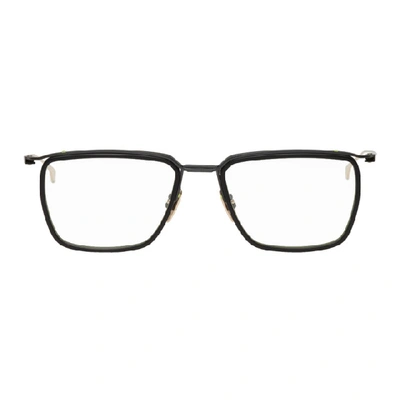 Dita Black & Gold Schema-one Glasses In Black/gold