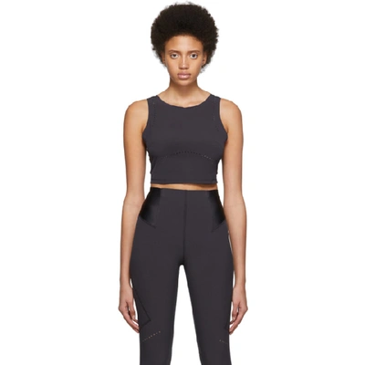 Nike Tech Pack Cropped Perforated Dri-fit Stretch Top In Black