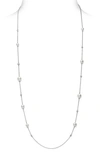 MIKIMOTO JAPAN COLLECTIONS PEARL & DIAMOND STATION NECKLACE,MPQ10105ADXW