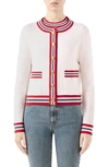 GUCCI GG LOGO EMBOSSED CARDIGAN,579820XKARR