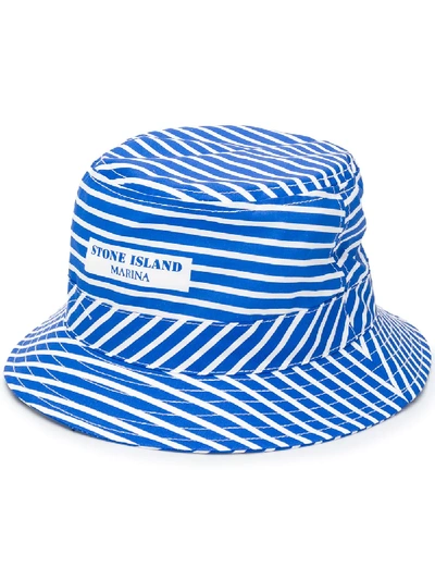 Stone Island 'marina' Fischerhut - Blau In Blue