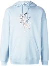 GIVENCHY GIVENCHY ANGEL PRINT HOODIE - 蓝色