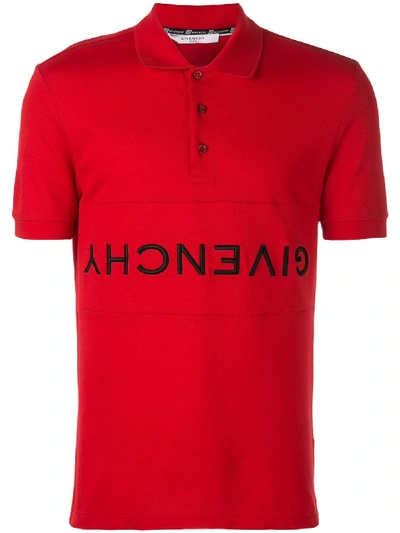 Givenchy Upside-down Logo Polo Shirt - 红色 In Red