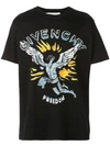 GIVENCHY GIVENCHY 'FREEDOM ANGEL' PRINT T-SHIRT - 黑色