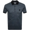 VERSACE PATTERNED POLO T SHIRT BLUE,119031
