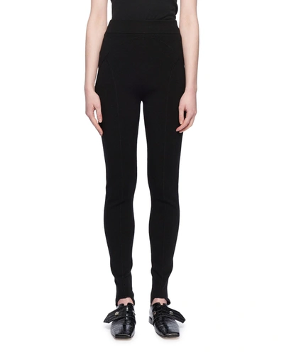 Victoria Beckham Skinny-fit Stirrup Leggings In Black