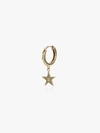 ANDREA FOHRMAN 18K YELLOW GOLD STAR DIAMOND HOOP EARRING,14013WDGD18YG13883073