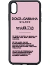 Dolce & Gabbana Appliqué Iphone Xs Max Case In Pink
