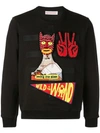 WALTER VAN BEIRENDONCK SKELETON BADGES SWEATSHIRT