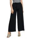 1.state Tie Front Split Seam Wide Leg Pants In Rich Black