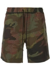 ALEX MILL CAMOUFLAGE TRACK SHORTS