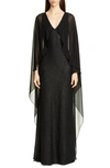 ST JOHN SCULPTED SEQUIN TUCK KNIT GOWN,K12W0D1