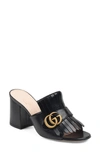 GUCCI GG KILTIE FRINGE SLIDE SANDAL,453495C9D00