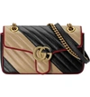 GUCCI SMALL MARMONT 2.0 MATELASSE LEATHER SHOULDER BAG,4434970OLOX