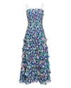 AMUR Viola Pleated Floral Dress,060033253750