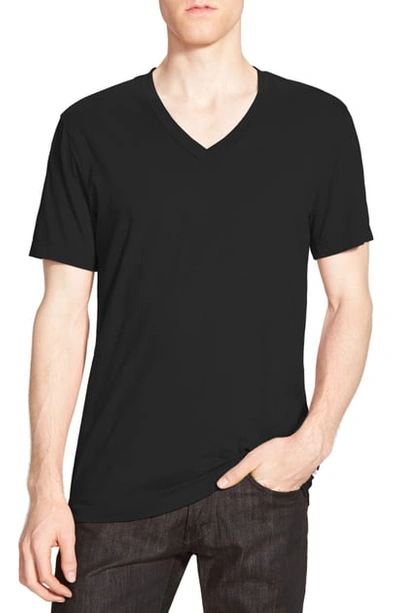 James Perse Short Sleeve V-neck T-shirt In Shamrock