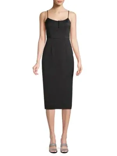 Bcbgeneration Sleeveless Midi Slip Dress In Black