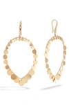 LANA JEWELRY CASINO DISC TEARDROP HOOP EARRINGS,3547-0000-700-00-01