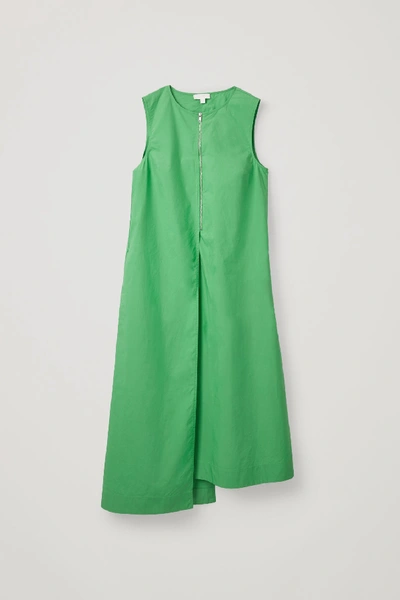 Cos Asymmetric Layered Dress In Green | ModeSens