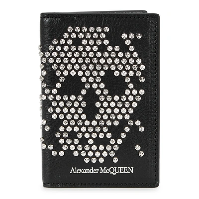 Alexander Mcqueen Black Studded Leather Wallet