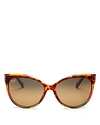 Maui Jim Women's Olu Olu Polarized Cat Eye Sunglasses, 59mm In Tortoise Tan/bronze Polarized