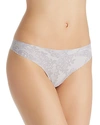 Calvin Klein Invisibles Thong In Nimbus Floral Print