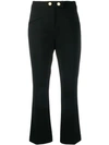 CAVALLI CLASS CROPPED JETTED TROUSERS